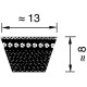 Pas klinowy Optibelt, AX37 1/2" 13x980 AX13980PD | Exvi