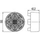 Lampa kierunkowskazu LED okrągła 12V 2BA009001431 | Exvi