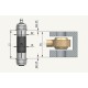 Sworzeń zaciskowy Ø20x100mm tuleja Ø20mm 1000224EXB | Exvi