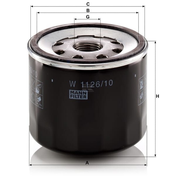 Filtr oleju W112610 | Exvi
