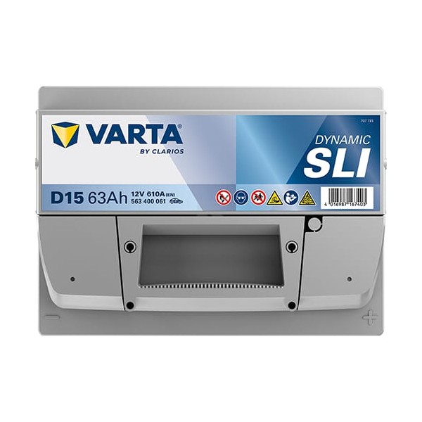 Akumulator 12V 63Ah 610A D15 VARTA Dynamic 563400061 | Exvi