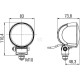 Lampa robocza LED, okrągła 2500lm 1G0996476031 | Exvi