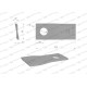 Nóż. nożyk kosiarka lewy 100x40x3mm WKR100X40X3L | Exvi