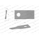Nóż. nożyk kosiarka prawy 110x48x3mm WKR110X48X3P | Exvi