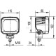 Lampa robocza LED, kwadratowa 12/24V 1GA995606031 | Exvi