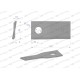 Nóż. nożyk kosiarka prawy 107x48x4mm WKR107X48X4P/1 | Exvi