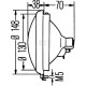 Reflektor halogenowy, okrągły 12V 1S3001442001 | Exvi