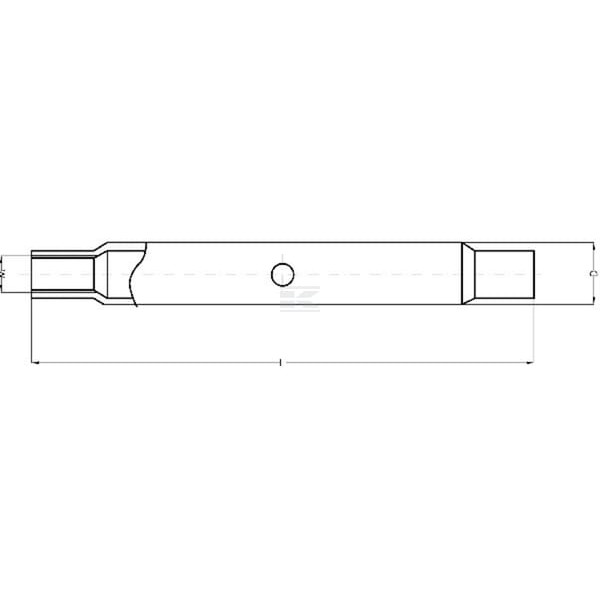 Rura łącznika górnego, M27, 450 mm TL45027KR | Exvi