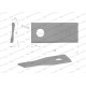 Nóż. nożyk kosiarka prawy 93x40x3mm WKR93X40X3P | Exvi