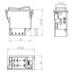 Przełącznik kołyskowy, (I)-0-(II) SW10019KR | Exvi