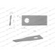 Nóż. nożyk kosiarka prawy 100x40x3mm WKR100X40X3P | Exvi