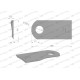 Nóż. nożyk kosiarka lewy 105x47x4mm WKR105X47X4L | Exvi