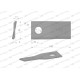 Nóż. nożyk kosiarka prawy 108x47x4mm WKR108X47X4P | Exvi