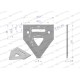 Nóż żniwny 83x76x3mm otwór 6.5 WKZ83X76X3/1 | Exvi