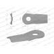 Nóż. nożyk kosiarka gięty 112x50x4mm WKR112X50X4 | Exvi