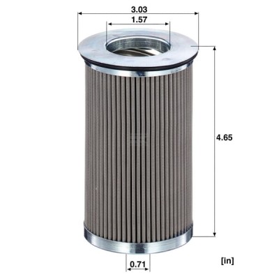 Filtr hydrauliczny HD811 | Exvi