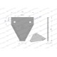 Nóż żniwny 80x76x2.7mm otwór 6.3 WKZ80X76X2.7 | Exvi