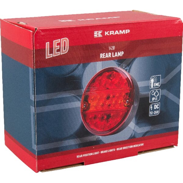 Lampa tylna zespolona LED, okrągła, Ø 142 mm LA40041 | Exvi