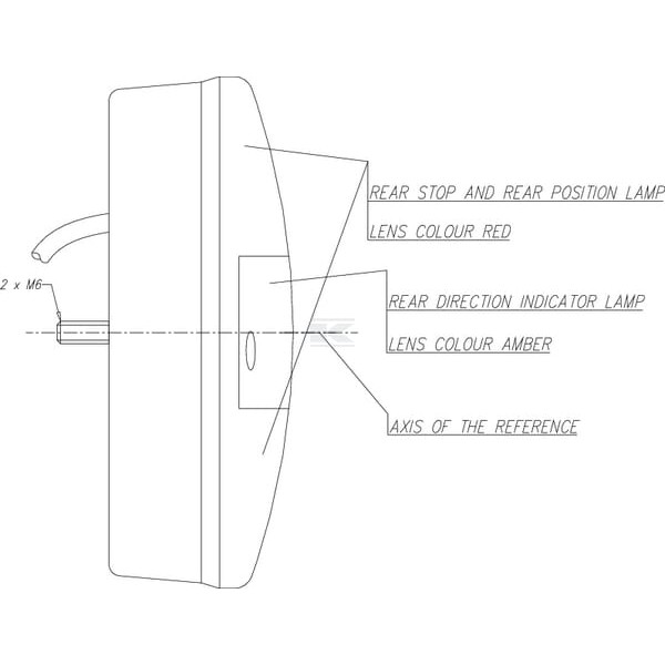 Lampa tylna zespolona LED, okrągła, Ø 142 mm LA40041 | Exvi