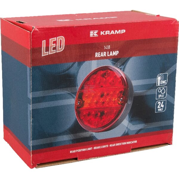 Lampa tylna zespolona LED, okrągła, 24V LA40037 | Exvi