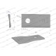 Nóż. nożyk kosiarka lewy 98X46X3.5mm WKR98X46X3.5L | Exvi