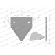 Nóż żniwny 83x76x2.8mm otwór 6.5 WKZ83X76X2.8 | Exvi