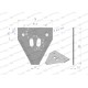 Nóż żniwny 80x76x2.7mm otwór 6.5 WKZ80X76X2.7/1 | Exvi