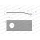 Nóż. nożyk kosiarka gięty 96X40X3mm WKR96X40X3G | Exvi