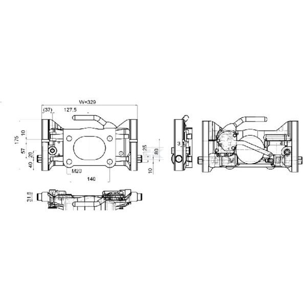 Płyta adaptera, 330 mm H160 05733042A11 | Exvi