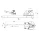 Płyta nośna zaczepu, K80 757 mm 009603130A11 | Exvi