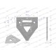 Nóż żniwny 83x76x3mm otwór 6.5 WKZ83X76X3/2 | Exvi