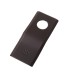 Nóż. nożyk kosiarka gięty 108x46x3mm WKR108X46X3/1 | Exvi