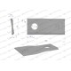 Nóż. nożyk kosiarka lewy 94X40X3mm otwór WKR94X40X3L | Exvi