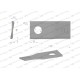 Nóż. nożyk kosiarka prawy 110x48x3mm WKR110X48X3P/1 | Exvi