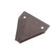 Nóż żniwny 80x76x2mm otwór 5.5 WKZ80X76X2 | Exvi
