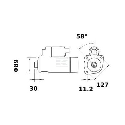Rozrusznik 12V 4.7kW MS970 | Exvi