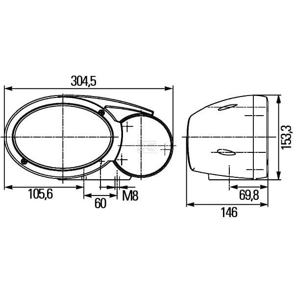 Lampa przednia zespolona Combi, prawa 1EB996167041 | Exvi
