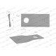 Nóż. nożyk kosiarka lewy 110x50x3mm WKR110X50X3L | Exvi