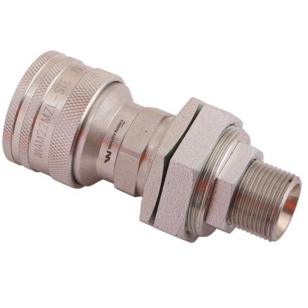 Szybkozłącze hydrauliczne gniazdo long WIAM22MZL-STE | Exvi