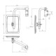 Lusterko z ramieniem, lewe CA6590001 | Exvi