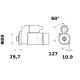 Rozrusznik 12V 3.2kW Z-9 CW Mahle IS1343 | Exvi