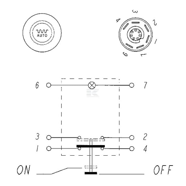 Przełącznik przyciskowy, Auto Vibration 11175070 | Exvi