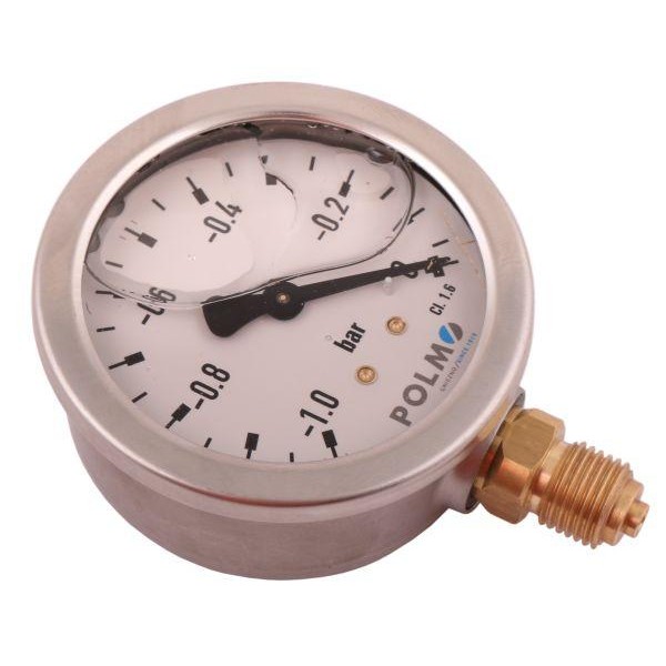 Wakuometr glicerynowy M63 (-1 do 0 bar) WG63DM14P | Exvi