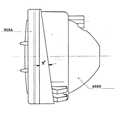 Reflektor halogenowy, kwadratowy, 12/24V 05203000 | Exvi