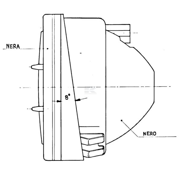 Reflektor halogenowy, kwadratowy, 12/24V 05203000 | Exvi