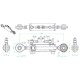 Łącznik górny hydrauliczny TEN/TEV TEVNNE306013822 | Exvi