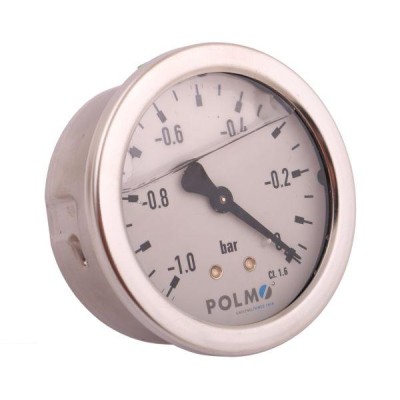 Wakuometr glicerynowy M63 (-1 do 0 bar) WG63TM14P | Exvi