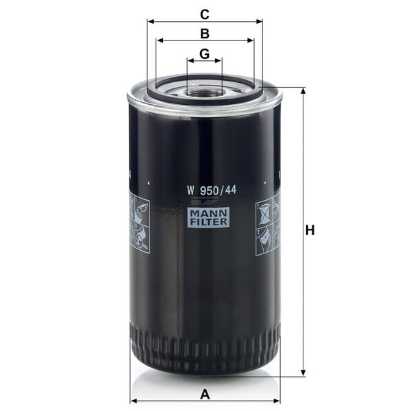 Filtr oleju W95044 | Exvi
