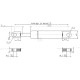 Sprężyna gazowa L600 mm 200N Stabilus CA102911 | Exvi