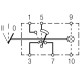 Przełącznik kołyskowy, II+I-0, 6-pin 6RH004570261 | Exvi